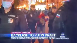 MASSIVE PROTEST and VIOLENCE across Russia over military draft&mdash;many are fleeing the country
