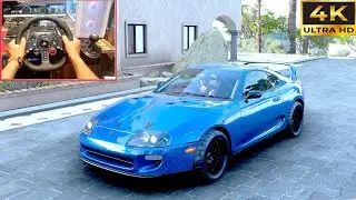 1200HP Toyota Supra - Forza Horizon 5 Steering Wheel Gameplay 
