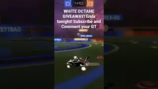White Octane Giveaway!! Ends tonight! Happy April! #rlshort #rocketleague #gaming #shorts