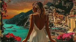 🇮🇹 Mediterranean Shore Dreams 🌊 Relaxing Italian Music & Coastal Serenity 4K