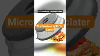 Keep Your Microwave Spotless 🍽️ Foldable Food Cover That Saves Space & Stops Splatters #kitchenhacks