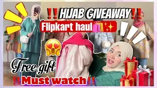 	“GIVEAWAY TIME! 🎉 Flipkart Kurti Haul + Modest Outfits | Win Hijabs & Plazzo Pants ✨”
