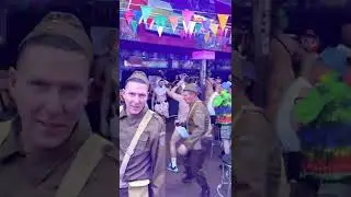 Dads army dancing at Benidorm carnival 2022