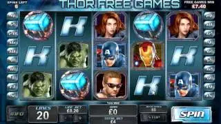 Marvel The Avengers Slot Game (Playtech) Video Preview