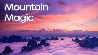 Beautiful Sunrise in the Mountains | Sounds of Nature | Ambient Sleep Music