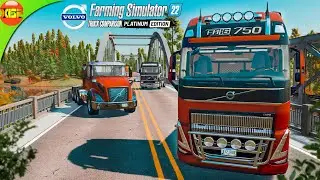 Comparison of All Volvo Trucks in Platinum Expansion w/ Steering Wheel | Farming Simulator 22