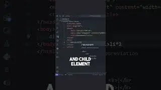 Nested Elements using Shortcuts in VS Code