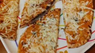 makhni naanza | pizza as naan || indian pizza | naanza || makhani sauce