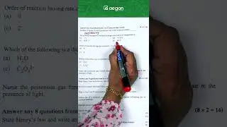 PLUS TWO CHEMISTRY COMPLETE 1 MARK QUESTIONS | CHRISTMAS EXAM 2022 | AEGON #plustwochemistry