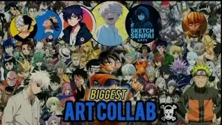 BIGGEST ART COLLAB ||With seven artist and other members||@sketchsenpai ||how to join the Art Collab