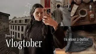 qu&eacute;bec diaries 💌 caf&eacute; mila, book shopping & retour &agrave; la maison | vlogtober jour 27