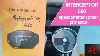 Interceptor 650 speedometer screen protector installation
