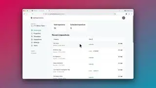 How to see your teams properties on your myInspections web dashboard