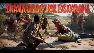 Как древние люди перехитрили гигантских крокодилов #доисторические #выживание #эволюция