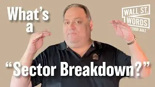 Wall Street Words word of the day = Sector Breakdown