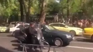Iran Protests -Tehran, a group of contractors working protest