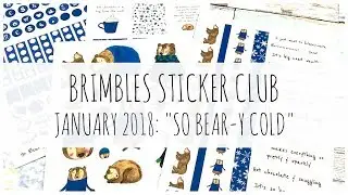 BRIMBLES STICKER CLUB | January 2018 | 'So Bear-y Cold'