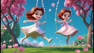 Baby Bella Rides a Swing | Sweet Toddler Song | Fun Playground Rhyme for Kids