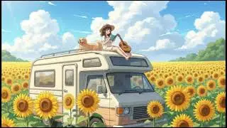 Sunflower Afternoon 🌻 Cheerful Lofi for Sunny Days