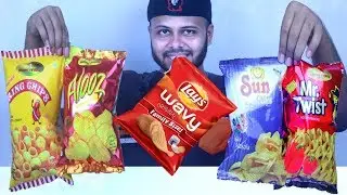 6X Lays Chips & Potato Chips Eating Challenge | Potato Chips eating Competition | Foodies Army