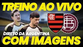 🔴 AO VIVO: Treino do Flamengo na Argentina para jogo contra o Lan&uacute;s pela Recopa