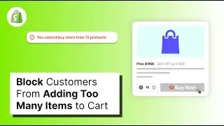 Limit Cart Item Quantity in Shopify (Prevent Bulk Orders)