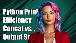Python Print Efficiency: Concatenating with '+' vs. Using ',' for Output