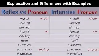 Reflexive and Intensive Pronouns | Difference between Reflexive and Intensive Pronouns with Examples