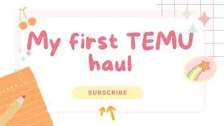 My first Temu haul! (Not sponsored)