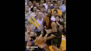 23 years ago today, Allen Iverson&rsquo;s iconic step-over on Tyronn Lue was born 😤 #shorts
