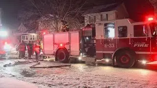 Cleveland firefighter seriously hurt while battling overnight house fire on West 136th Street