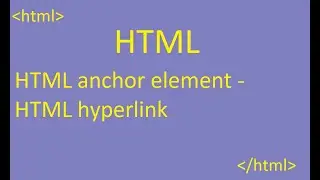 Link in Html (Hyperlink)