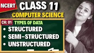 Types of Data: Structured, Semi-Structured & Unstructured | Class 11 Computer Science | CBSE