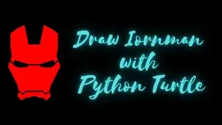 Draw Ironman with python turtle | #python #turtle #ironman