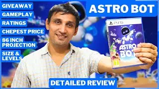 ASTRO BOT on 85 inch Screen + Giveaway + Review | Astro bot gameplay |DJN TECH