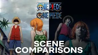 Nami asks Luffy for help (Anime Vs Live Action) side-by-side comparison