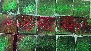 Green Chalk ASMR Block |  Dusty Chalk ASMR Crush 