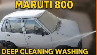 Maruti 800 deep cleaning | car washing | #trending #maruti 