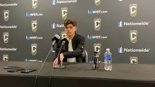 Columbus Crew's Max Arfsten on his MLS debut, scoring his first goal