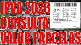 IPVA 2026 Consultar Gerar Boleto Pagamento Avista Veja o Valor das Parcelas IPVA 2026 @broficina