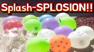 Oddly satisfying water balloon popping video