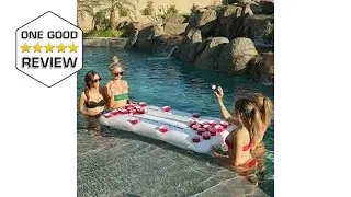 GoPong Pool Lounge Floating Beer Pong Table Inflatable with Social Floating &ndash; 5 Star Review
