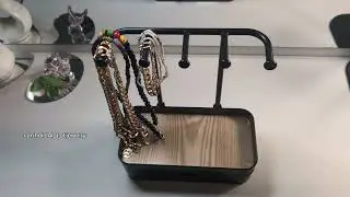 TACGEA Jewelry Holder Organizer (Double-Layer) | Necklace + Tray + Drawer Jewelry Display Stand