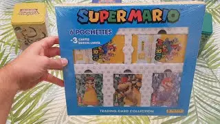 Unboxing Panini Super Mario Trading Cards collection (No talking)