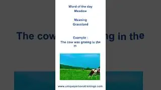 Meadow | what does it mean | English idioms #english #idioms #englishconversation