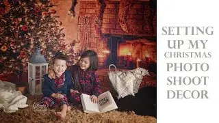 Setting up & testing my CHRISTMAS PHOTOSHOOT decor in the studio