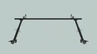 MaxxHaul 50613 50614 50621 Universal Aluminum Truck Ladder Contractor Rack - Up to 500 lb Capacity