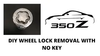 Removing wheel locks without key (Nissan 350z)