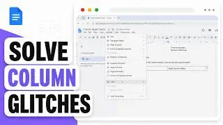 How to Fix Column Formatting Issues in Google Docs (Column Layout Repair)