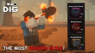 The EXPLOITER'S  SHOVEL BUILD in Roblox DIG 💀